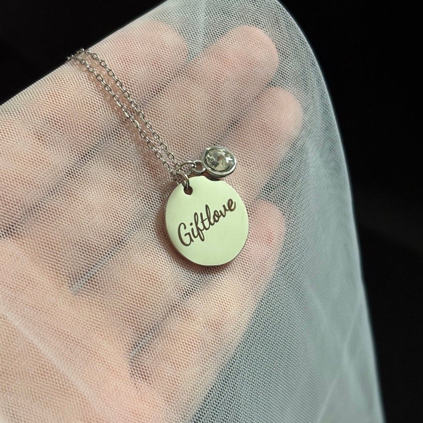 Birthstone Personalized Name Necklace