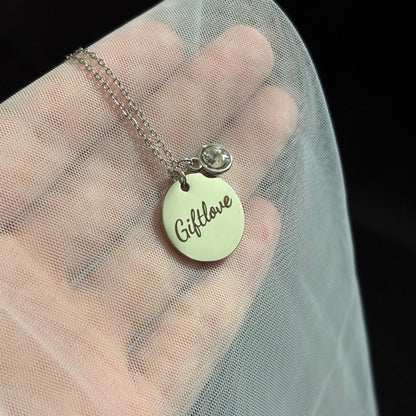 Birthstone Personalized Name Necklace