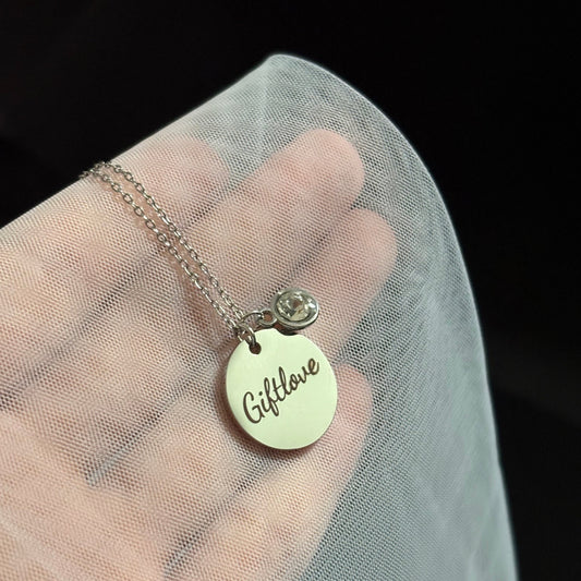 Birthstone Personalized Name Necklace