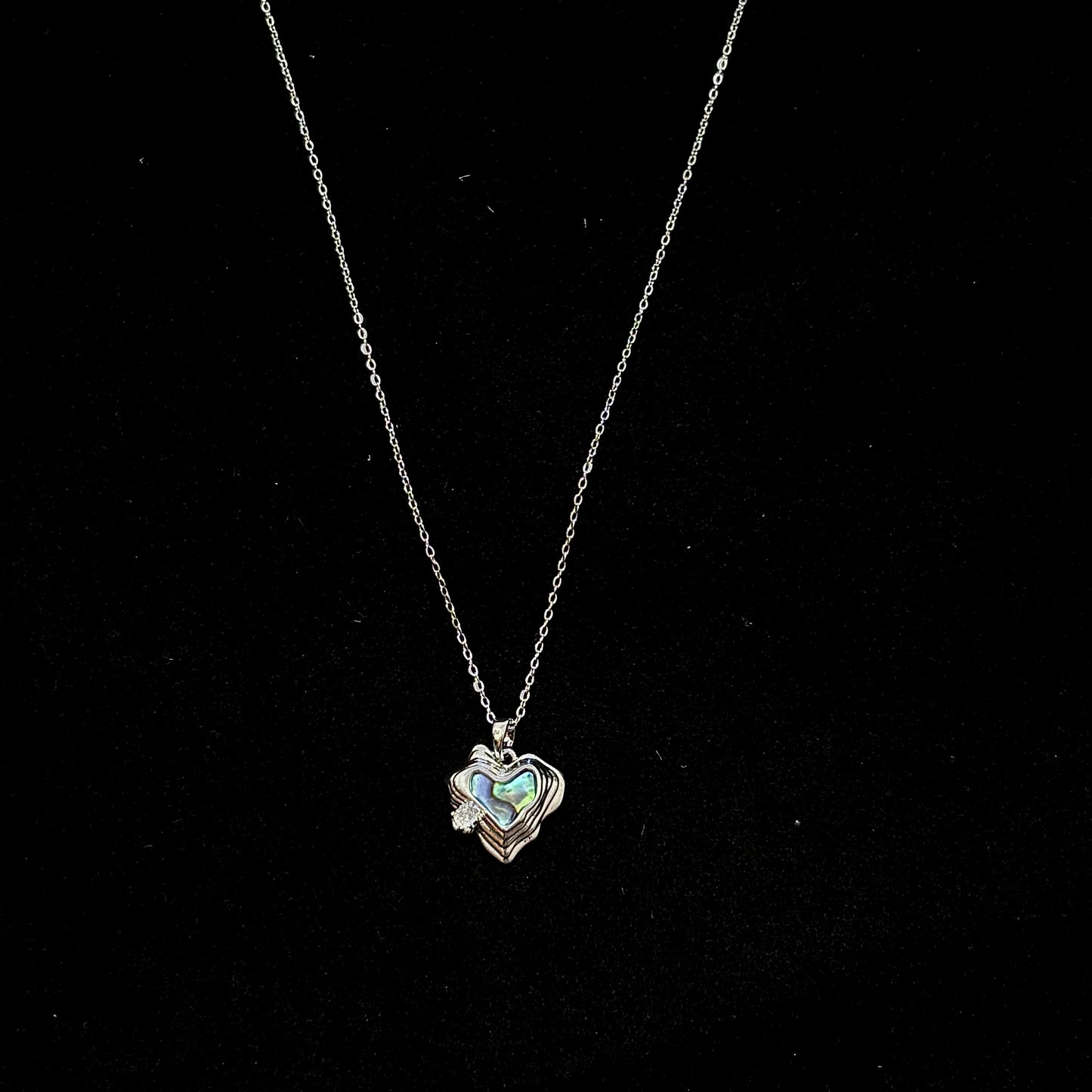 Silver Heart Pendant Necklace