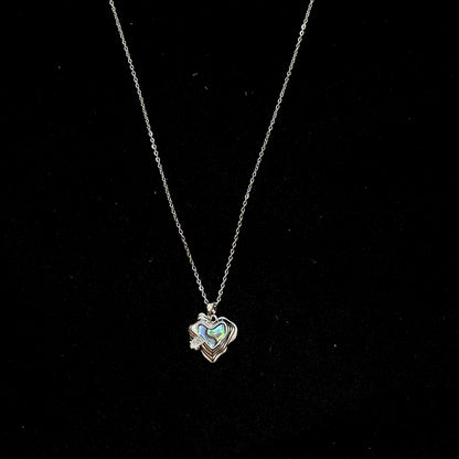 Silver Heart Pendant Necklace