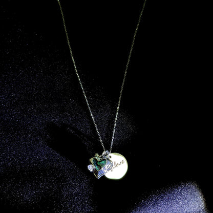 Silver Heart Pendant Necklace